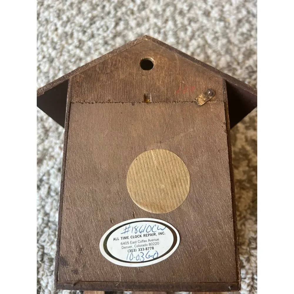 E. Schmeckenbecher Black Forest Cuckoo Clock German For Parts / Repair AS IS